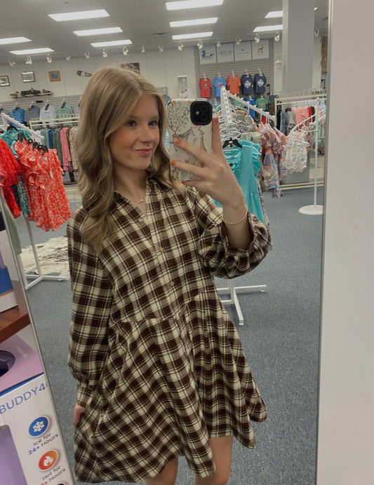 Entro Beautiful in Plaid Dress