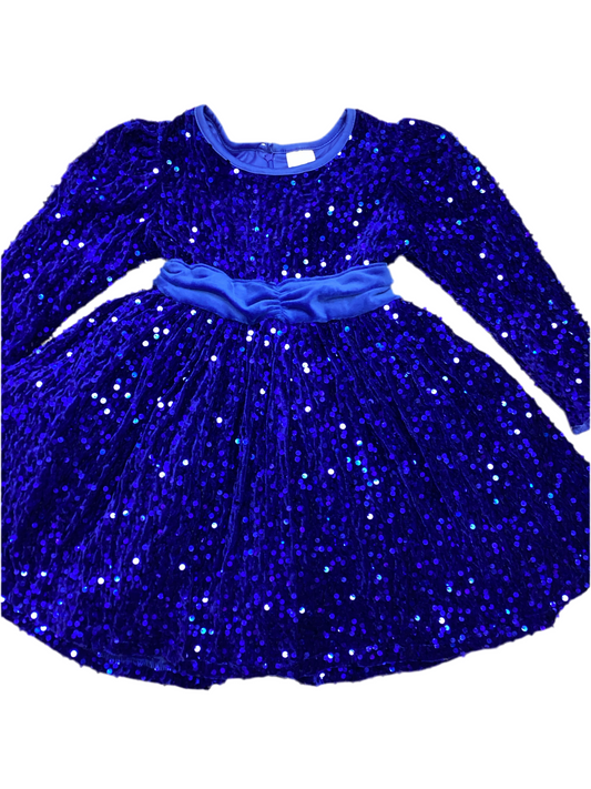 Blue Sequin Dress