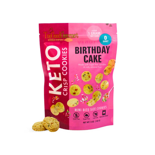 Keto Mini Cookies Birthday Cake