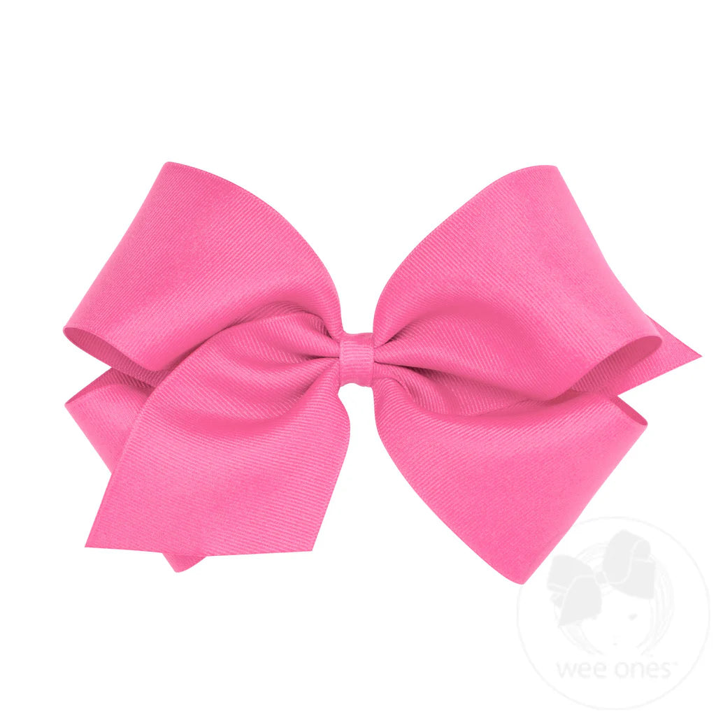 Wee Ones Bows Hot Pink Size King