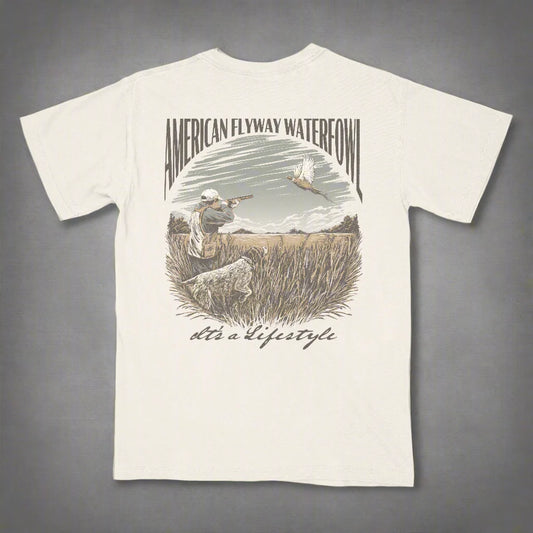 AFW Flying Pheasant Ivory W/Pocket Tee Ivory