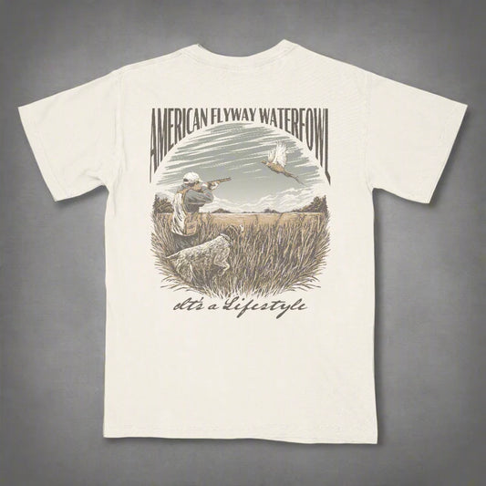 American Flyway Waterfowl Flying Pheasant Tee