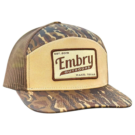 Embry Outdoors Brown Ranch 7 Panel "Retro " Hat