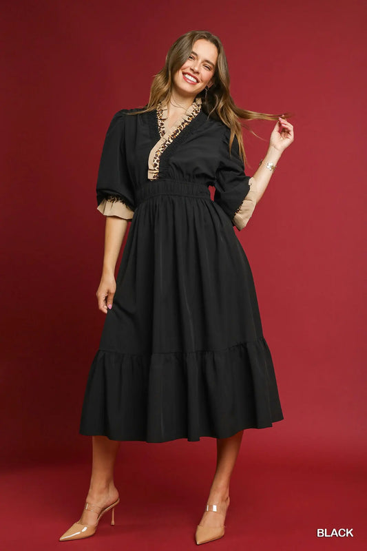 Always Bold in Black Dress by Umgee