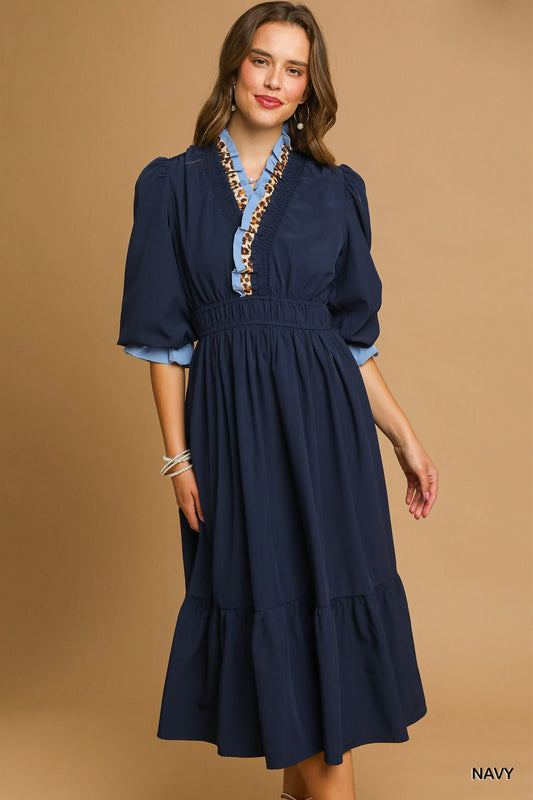 "At Last In Navy" Dress by Umgee