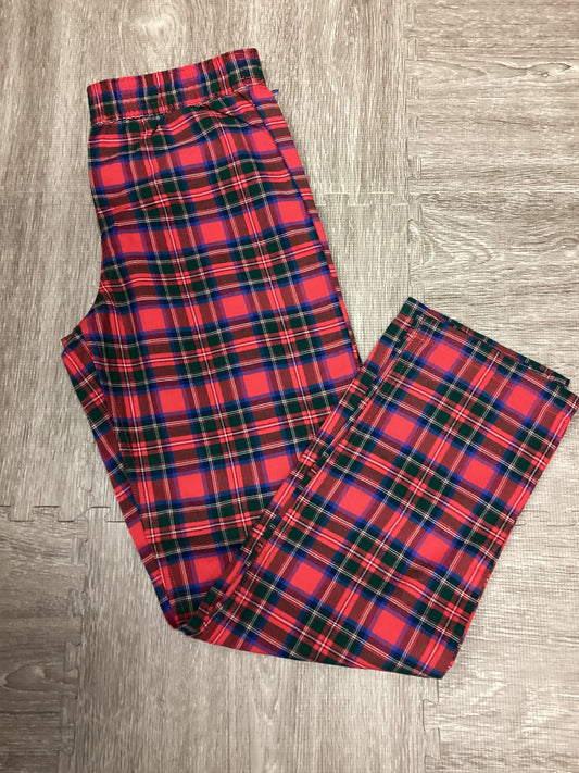 Southern Tide Crab Red Youth Tartan Lounge Pant