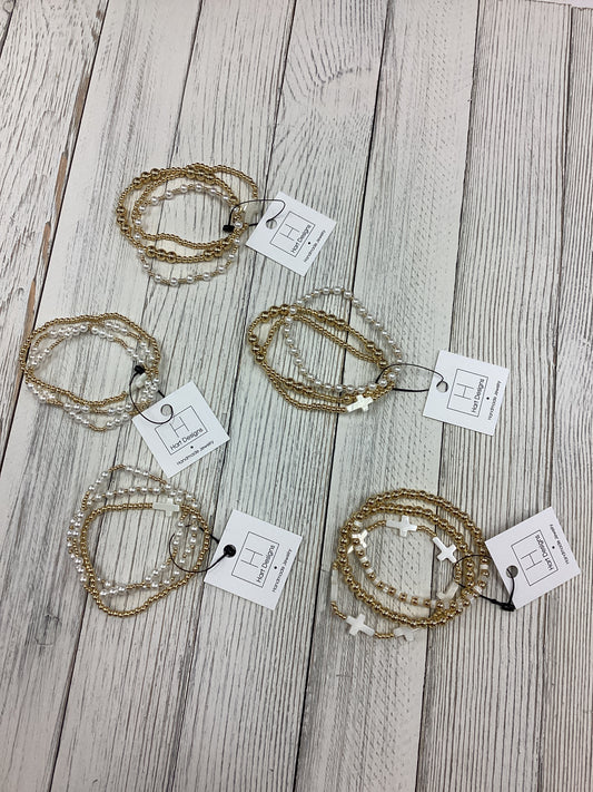 Hart Designs Cross and Pearl Bracelets