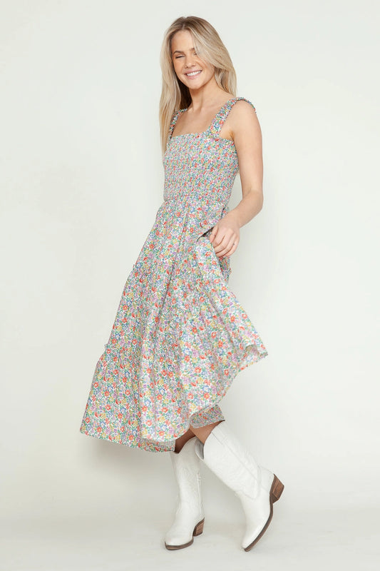 All the Florals Midi Dress