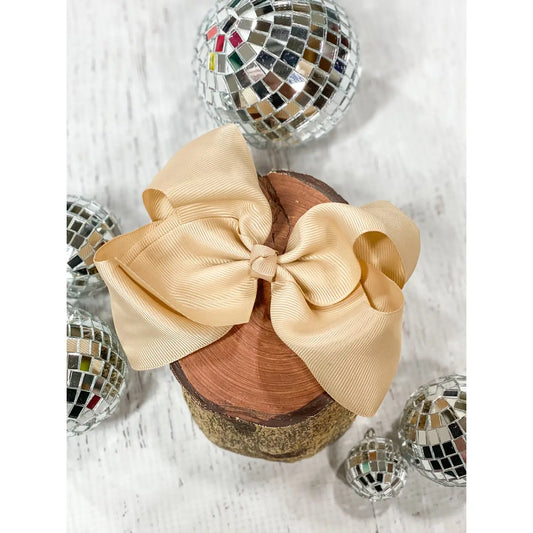 Oatmeal 4.5 Classic Hairbow