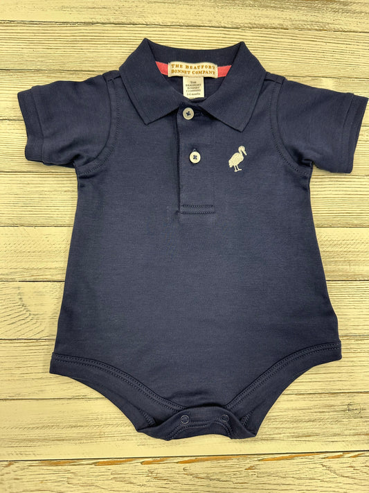 Beaufort Bonnet Prim and Proper Polo Navy Onesie