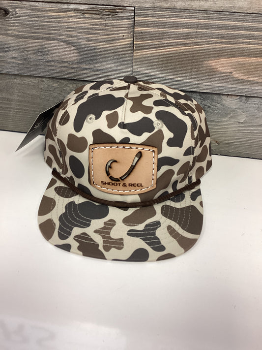 Shoot & Reel Youth Hook Patch Camo Hat