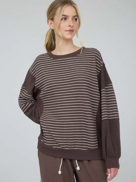 Bailey Knit Top in Brown