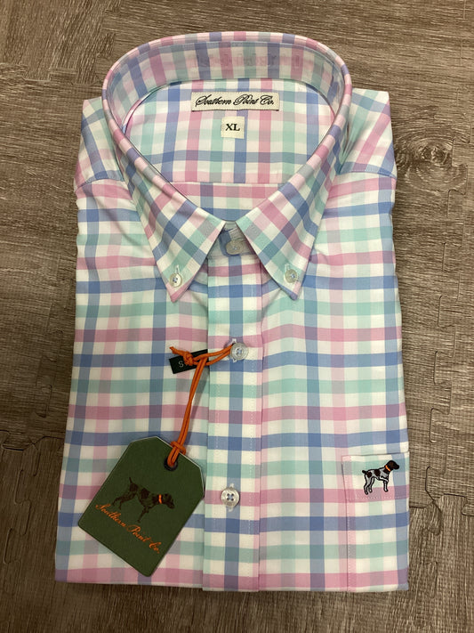 Southern Point Hadley Luxe Button-Down Gingham