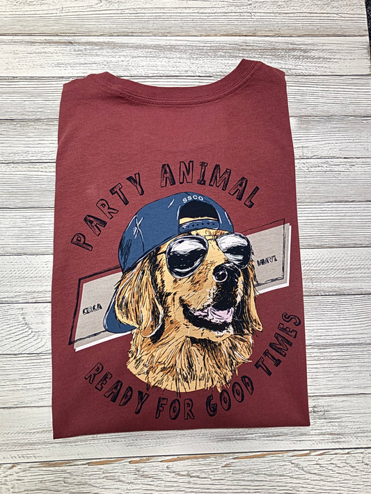 SSCO Youth Party Animal SS Tee in Red River