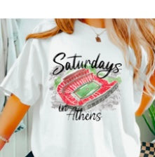 Saturday in Athens Football Tee