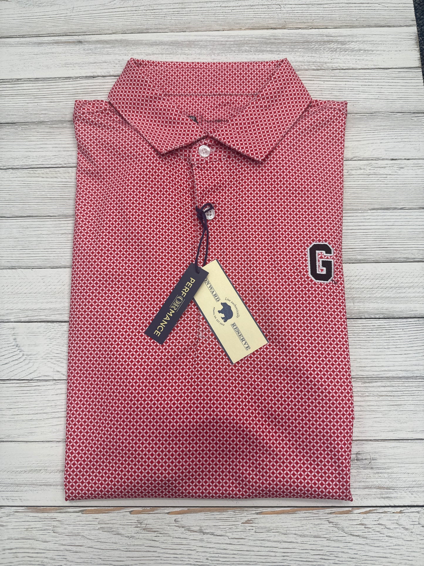 Onward Reserve Vintage G Scope Printed Performance Polo