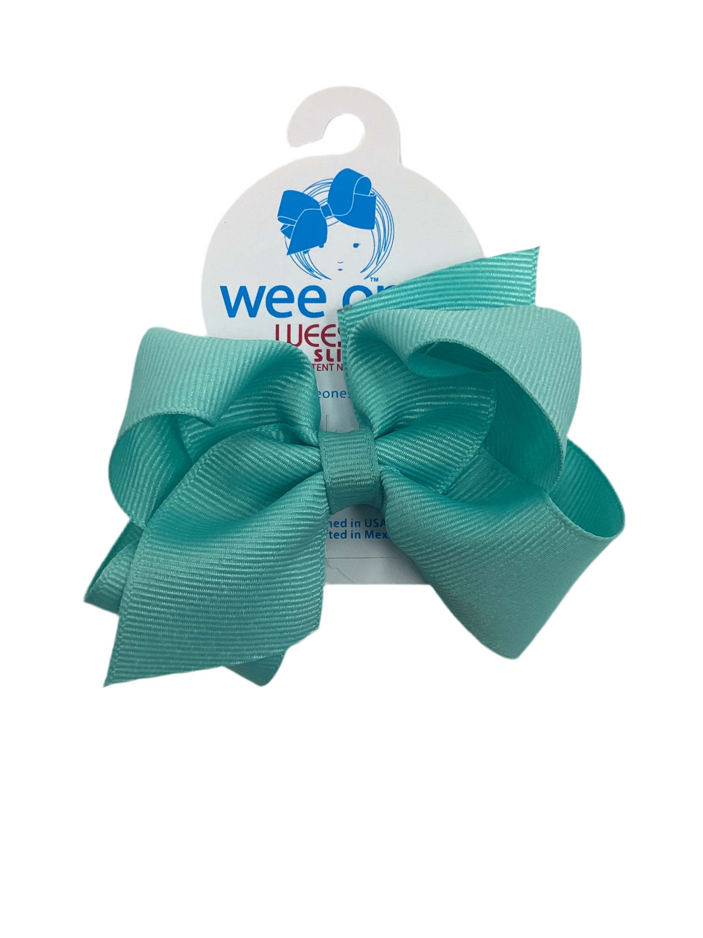 Wee Ones New Aqua Bow Size Small