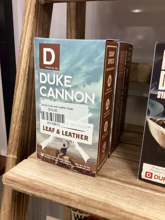 Duke Cannon Leaf and Leather Soap