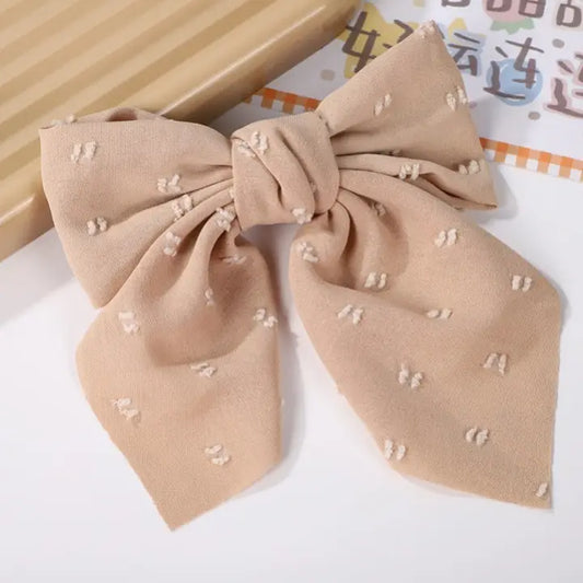 Tan Ribbon Bow
