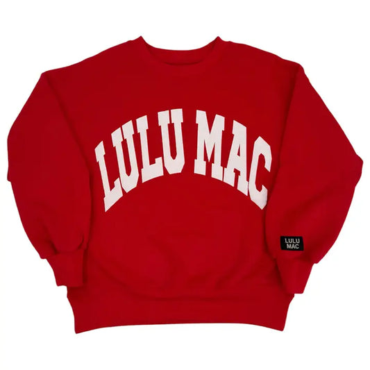Lulu Mac Red/White Sweatshirt