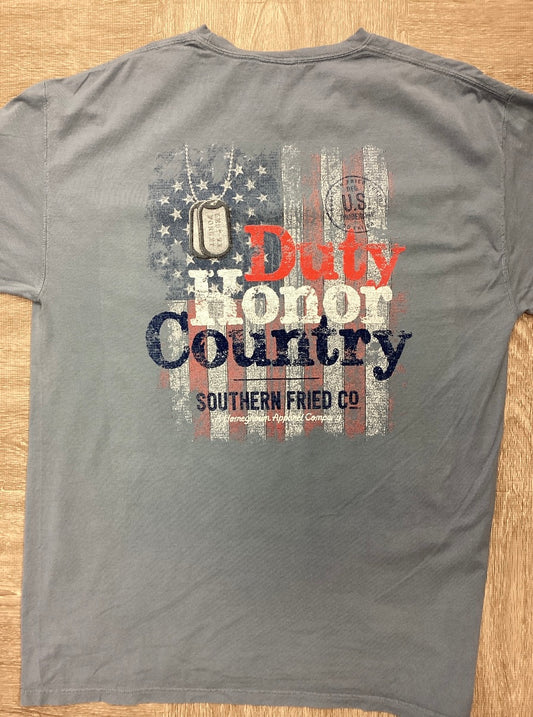 Southern Fried Cotton Duty Honor Country Tee