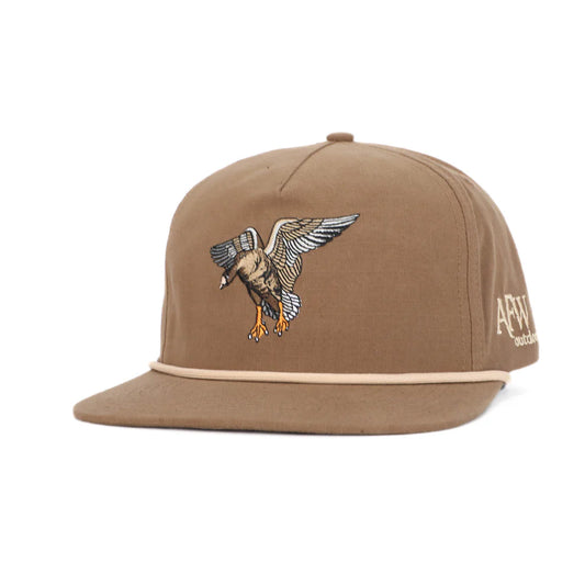 AFW Brown W/Tan Rope Specklebelly Ripstop Hat