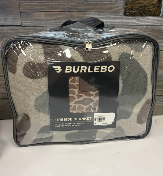 Burlebo Classic Deer Sherpa Blanket