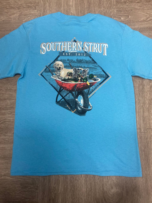 Southern Strut Youth Wheelbarrow Haul in Aquatic Blue