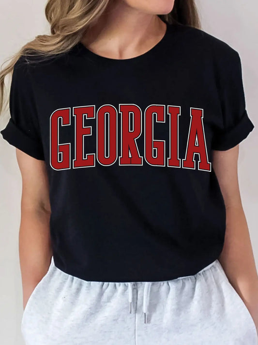 Georgia Tee Womens in Black