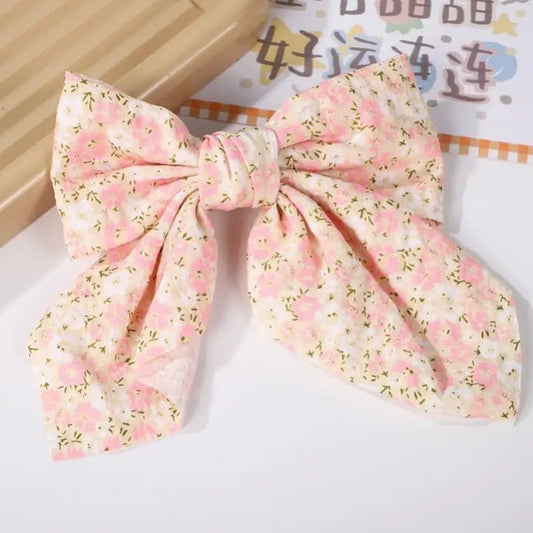 Pink Ditzy Organza Bow