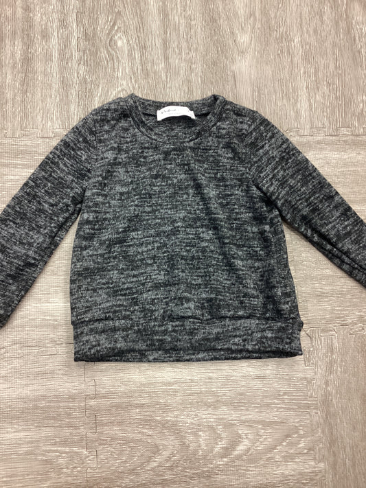 Girls Heather Black Pullover