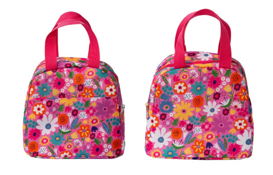 Girls Pink Floral Lunchbox