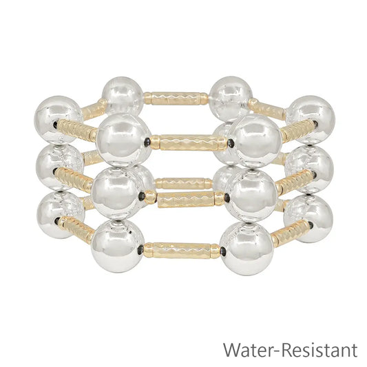 Gold & Silver Blessing Bracelets 3pc