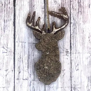 Freshie Deer Head Cowboy "Black Frost & Leather"