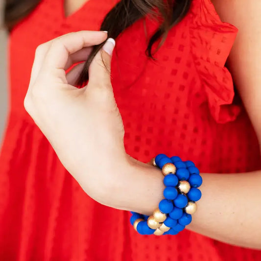 Royal Blue Nora Stack Bracelets