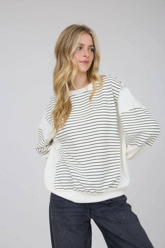 The Bailey Knit Top in Ivory