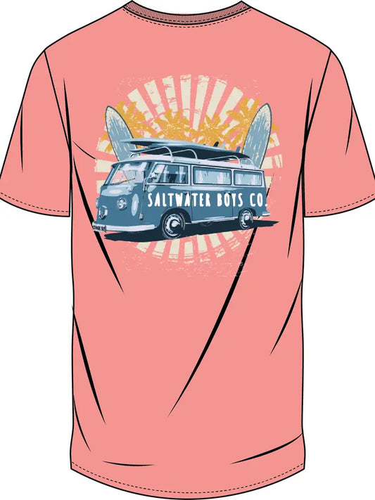 Saltwater Boys Surf Van Tee