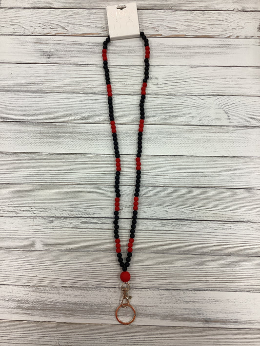 Black and Red Lanyard