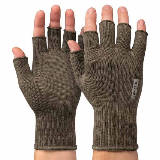 Kinetic Merino Half Fingerless Gloves