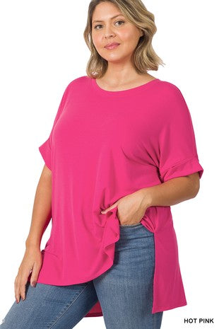 Zenana Pink Plus Top