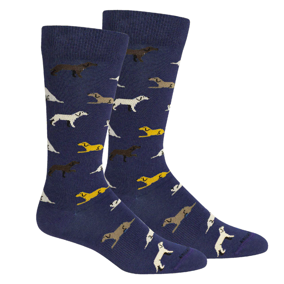 Brown Dog Command Insignia Blue Socks