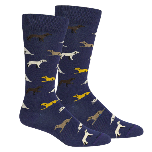 Brown Dog Command Insignia Blue Socks