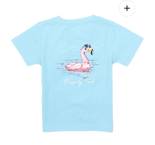 Properly Tied Flamingo Float SS Tee