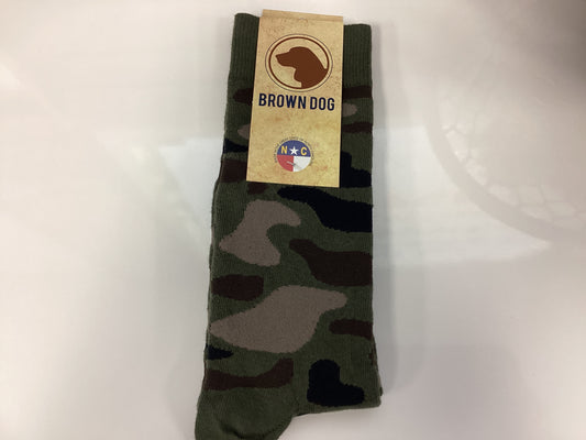 Brown Dog Camo Socks