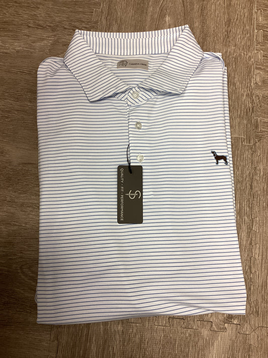 Cardinal Creek Logo White/Sky Polo