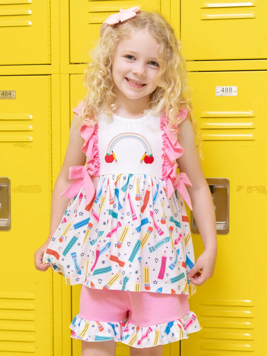 Crayon Sprinkles Ruffle Outift