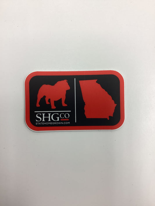 State Homegrown Georgia Bulldogs Sticker