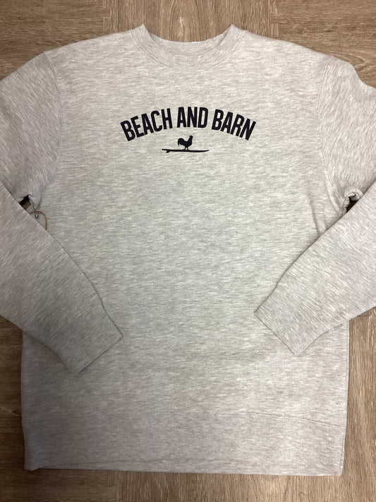 Beach & Barn Nomadic Homebody Crew Sweatshirt in Oxford Heather