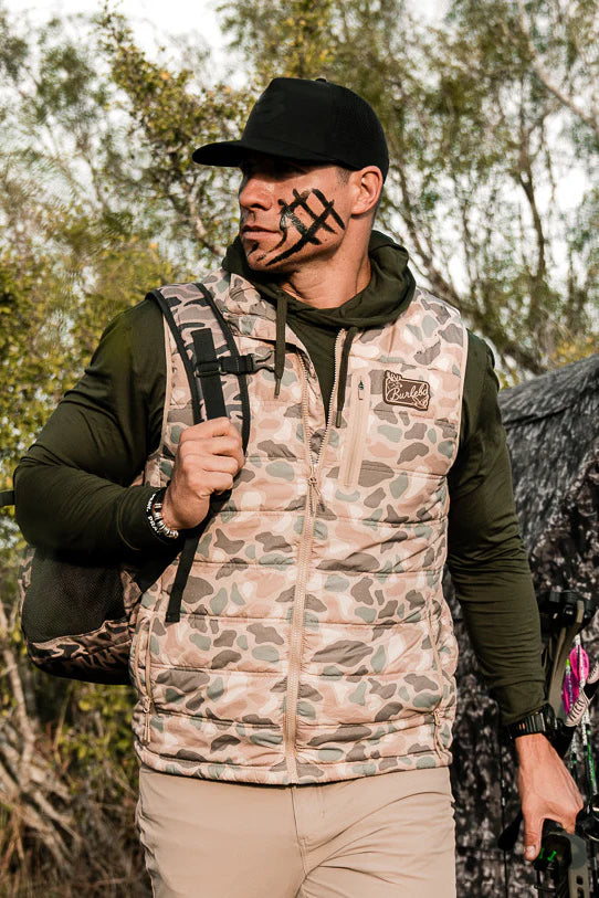 Burlebo Pintail Camo Puffer Vest