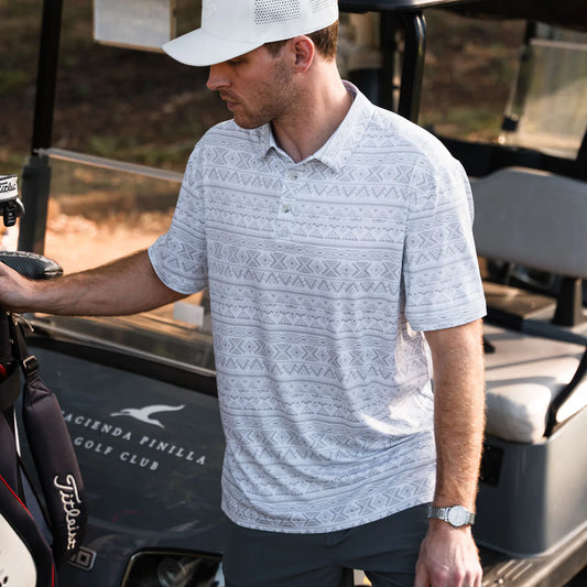 Burlebo Grey Aztec Polo